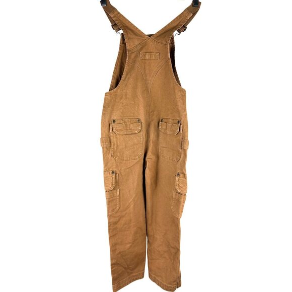 NWOT Kids' Cotton Canvas DuluthFlex Fire Hose Bib Overalls, Kids Size 7 - Picture 3 of 11